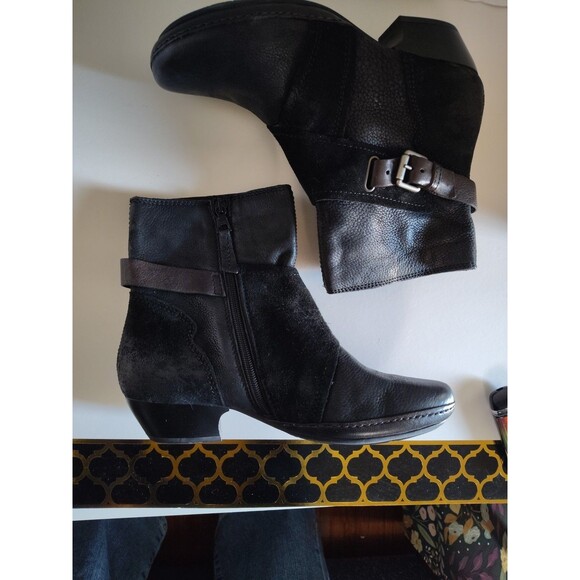 Miz Mooz Elwood Black Leather Suede Boot Size 39 US 8.5- 9 - Picture 14 of 16